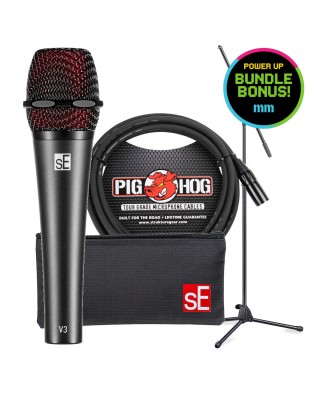sE Electronics V3 Microphone Promo Bundle with Cable and Stand