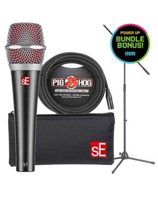 sE Electronics V7 Microphone Promo Bundle with Cable and Stand