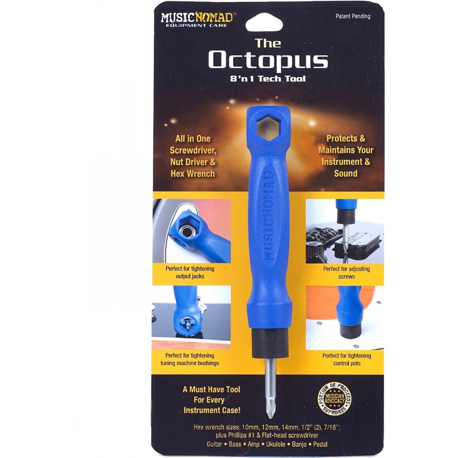 Music Nomad MN227 The Octopus 8 in 1 Tech Tool
