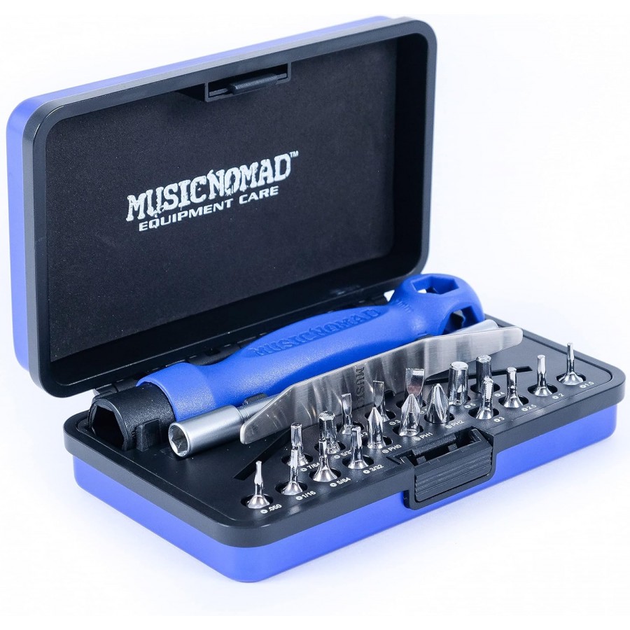 Music Nomad MN229 Premium Guitar Tech Screwdriver & Wrench Set with Case