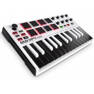 Akai Limited Edition MPK Mini Mk3 USB Controller - White