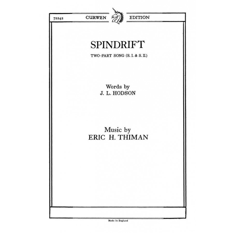 Spindrift Vocal Score - Eric Thiman