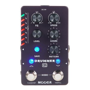 Mooer X2 Stereo Drummer - Drum Machine Pedal