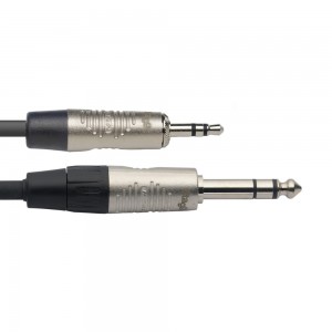 Stagg NAC2MPSPSR N series audio cable, mini jack/jack (m/m), stereo, 2 m (6')