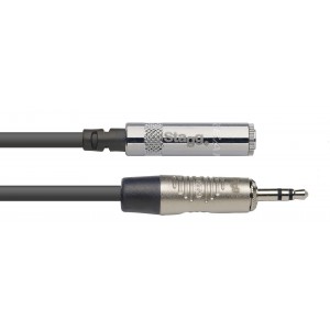 Stagg NAC3MPSMJSR N-Series Audio Cable - Stereo Mini Phone Plug -Stereo Mini Jack (F/M)