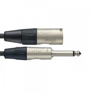 Stagg NAC3PXMR N series audio cable, jack/XLR (m/m), mono, 3 m (10')