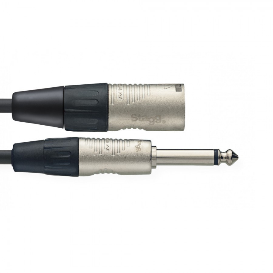 Stagg NAC3PXMR N Series Audio Cable, Jack to XLR (M/M) 3m