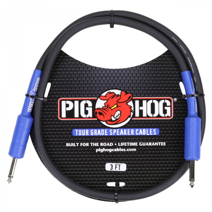 Pig Hog Speaker Cable, 3ft - 14 Gauge