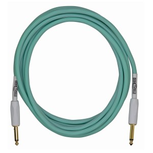 Pig Hog Hex Series Silent Instrument Cable, 10 ft - Seafoam Green