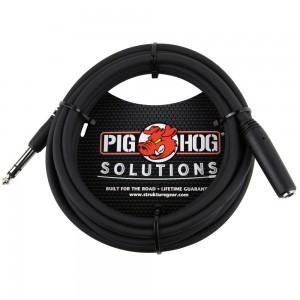 Pig Hog 10ft Headphone Extension Cable, 1/4