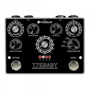 Foxgear T7E BABY, 4 Heads Stereo Vintage Italian Echo Delay