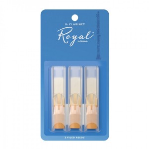 Royal by D'Addario Bb Clarinet Reeds, Strength 2, 3-pack