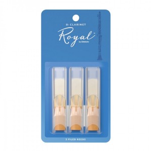 Royal by D'Addario Bb Clarinet Reeds, Strength 2.5, 3-pack