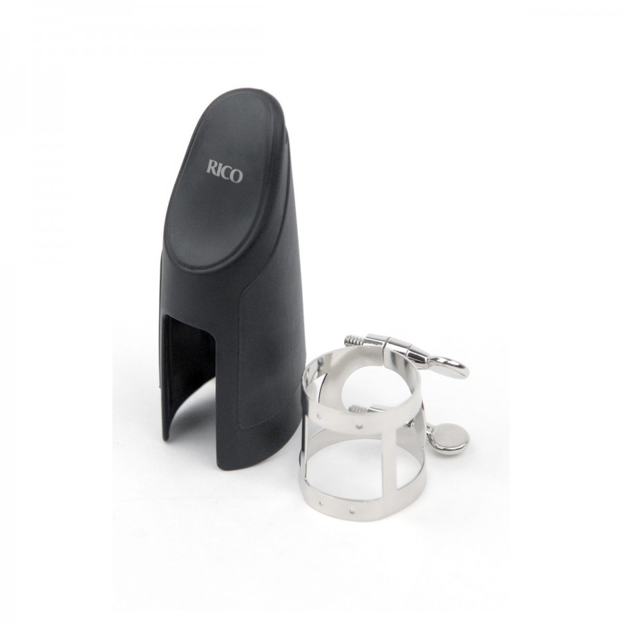 Rico by D'addario Ligature and Cap, Bb Clarinet, Nickel Plated