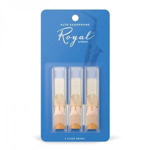 Royal by D'Addario Alto Sax Reeds, Strength 3, 3-pack