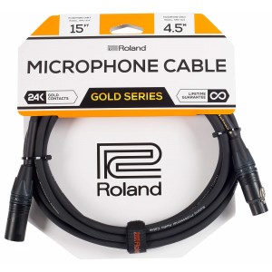 Roland Gold Series 15ft / 4.5m Microphone XLR Cable
