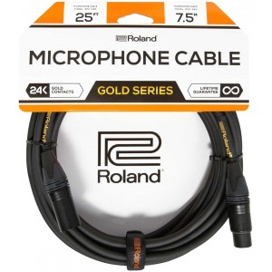 Roland Gold Series 25ft / 7.5m Microphone XLR Cable
