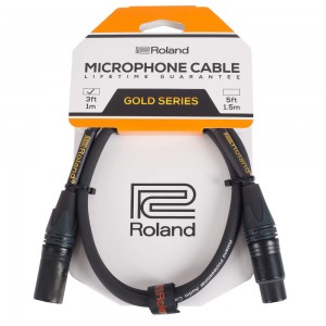 Roland Gold Series 3ft / 1m Microphone XLR Cable
