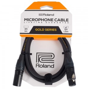 Roland Gold Series 5ft / 1.5m Microphone XLR Cable