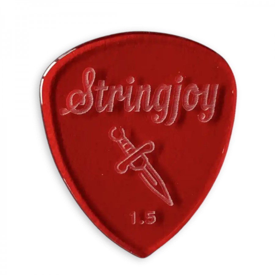 Stringjoy 1.5mm Dagger Acrylic Picks - 2 pack