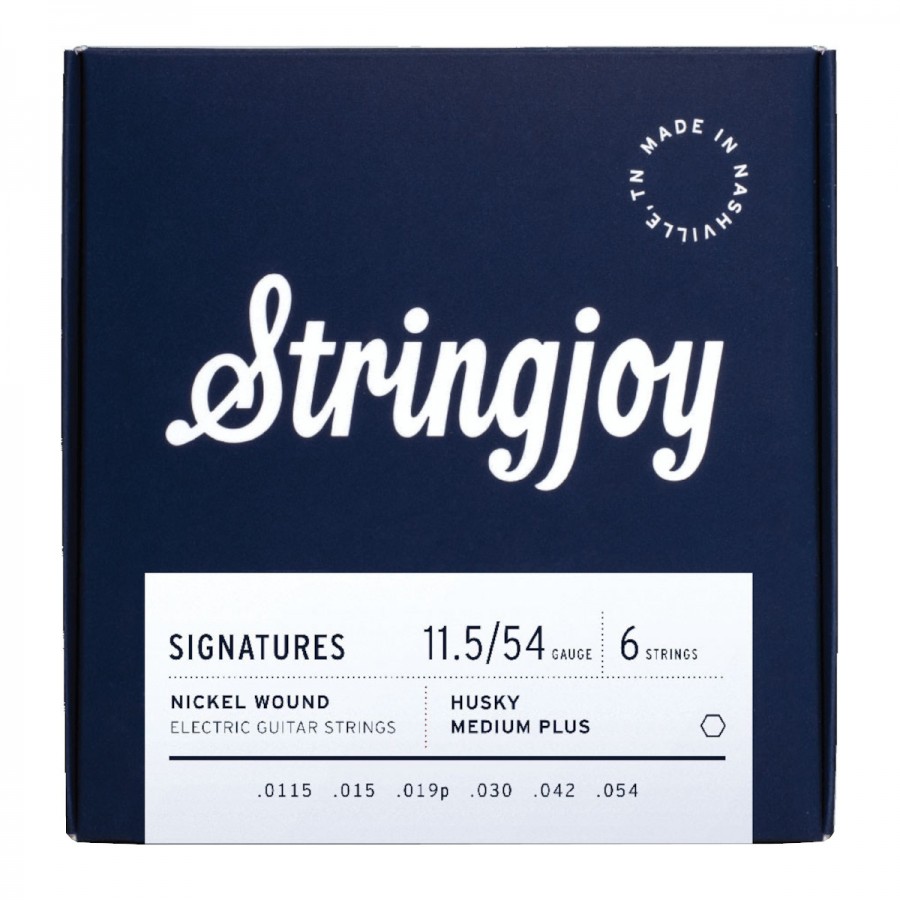Stringjoy Signatures Husky Medium Plus Gauge (11.5-54) Nickel Wound Electric Guitar Strings