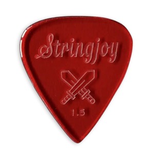 Stringjoy 1.5mm Longsword Acrylic Picks - 2 pack