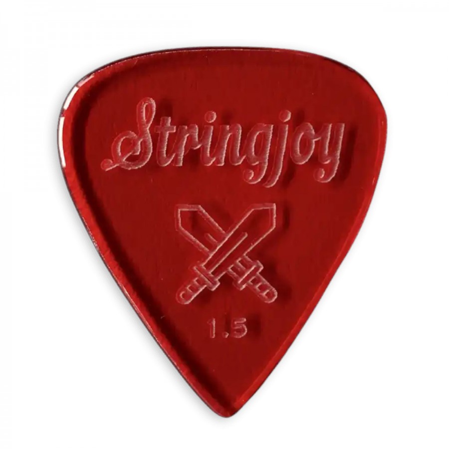 Stringjoy 1.5mm Longsword Acrylic Picks - 2 pack