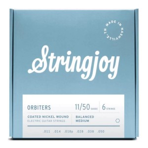 Stringjoy Orbiters Balanced Medium Gauge (11-50) Coated Nickel Wound Electric Guitar Strings
