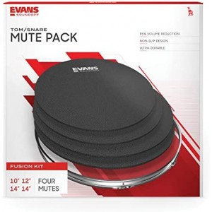 SoundOff Mutes by Evans Full Fusion Box Set including Cymbals