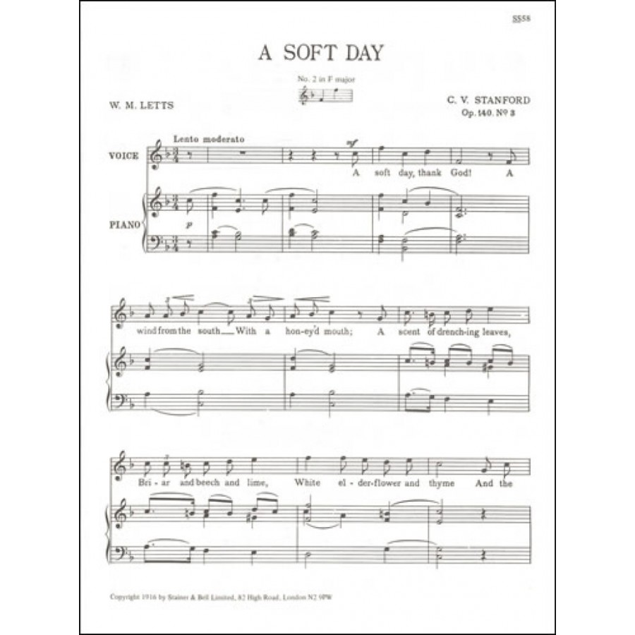 A Soft Day - F -  Charles Villiers Stanford