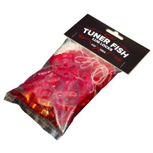 Tuner Fish Lug Locks Red 50 Pack