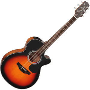 Takamine GF30CE BSB Folk Cutaway - Solid Spruce Top, Mahogany Back & Sides - Brown Sunburst