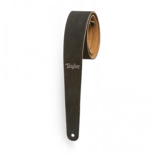 Taylor Black Suede Logo Guitar Strap