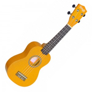 Stagg US-LEMON Soprano Ukulele, Yellow, With Gig Bag