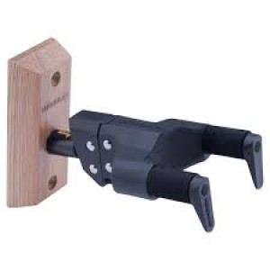 Hercules Ukulele Hanger, Auto Grip System (AGS) Yoke, Wood Wall Base