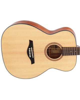 Vintage Performer Series Acoustic Orchestra OM Guitar - Natural Gloss