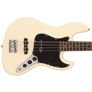 Vintage V49 Coaster Series Bass Guitar - Vintage White