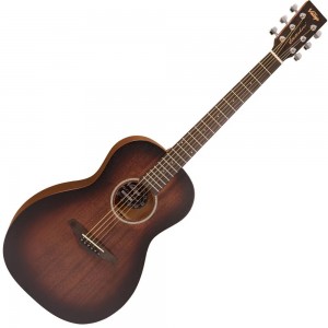 Vintage V880WK Statesboro' 'Parlour' Acoustic Guitar - Whisky Sour