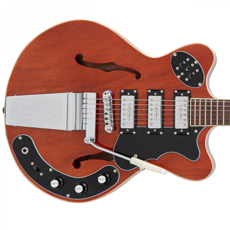 Vintage REVO Series 'Superthin' Electric Guitar - Natural