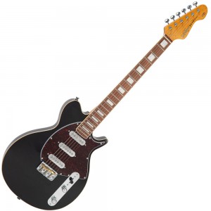 Vintage REVO Series 'Vision' Electric Guitar - Boulevard Black