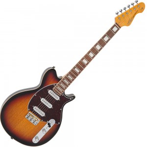 Vintage REVO Series 'Vision' Electric Guitar - Two Tone Sunburst