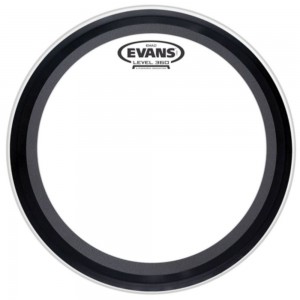 Evans EMAD Coated White Bass Drum Head, 24