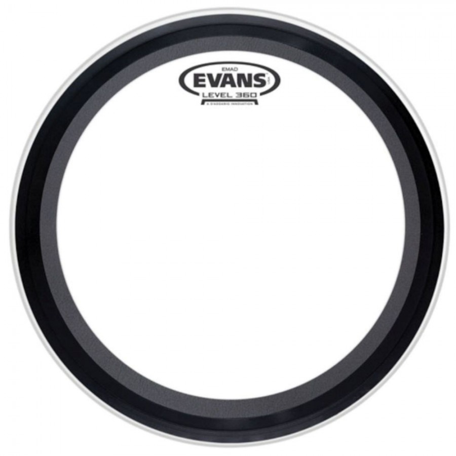 Evans EMAD Coated White Bass Drum Head - 24