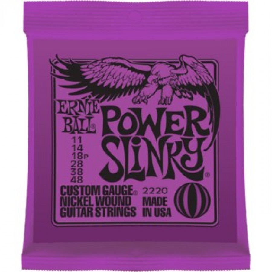 Ernie Ball 2220 Power Slinky Medium Electric Strings (.011-.048)
