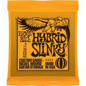 Ernie Ball 2222 Hybrid Slinky Light Electric Strings (.009-.046)