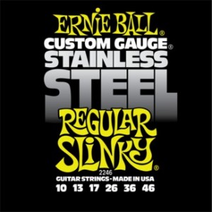 Ernie Ball 2246 Stainless Steel Regular Slinky Strings 10 - 46