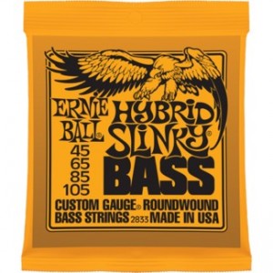 Ernie Ball 2833 Hybrid Slinky Light To Medium Bass Strings (.045-.105)