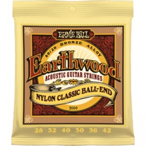 Ernie Ball Earthwood 2069 Nylon Folk Ballend String Set 
