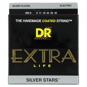 DR SIE9 Extra Life Silver Star Light Electric Strings (.009-.042)