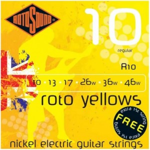 Rotosound R10 Roto Yellows Electric Guitar Strings 10-46
